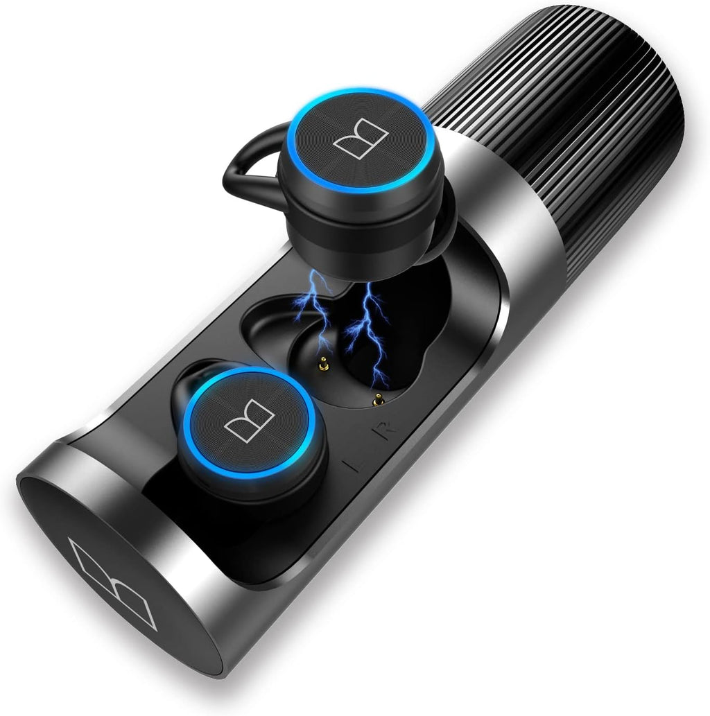 Wireless Earbuds with Rotating Metal Charging Case, 8 Hours Playback, Pack of 2 S8729