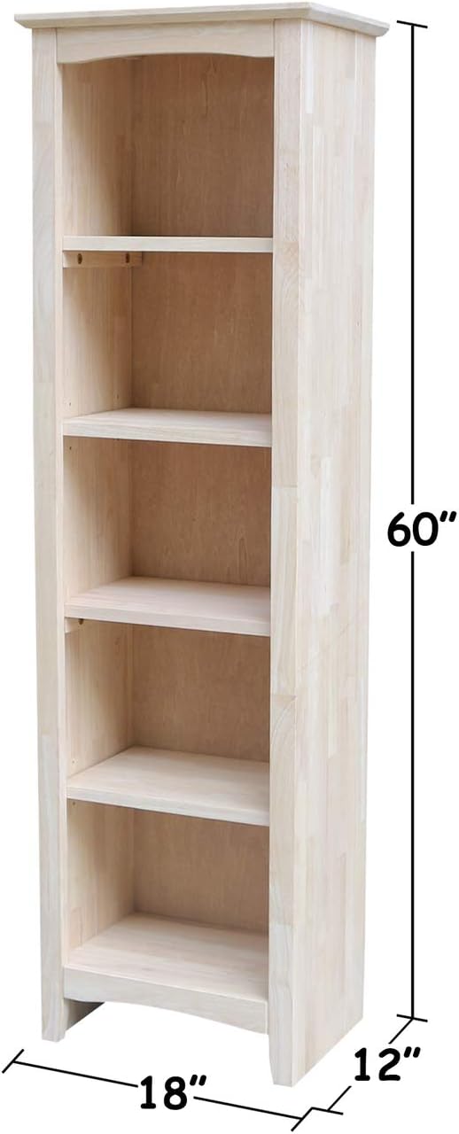 Unfinished Shaker Bookcase N296
