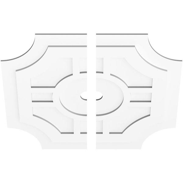 38 inchod x 3 inchid x 12 1/2 inchc x 1 inchp PVC Contemporary Ceiling Medallion Z552