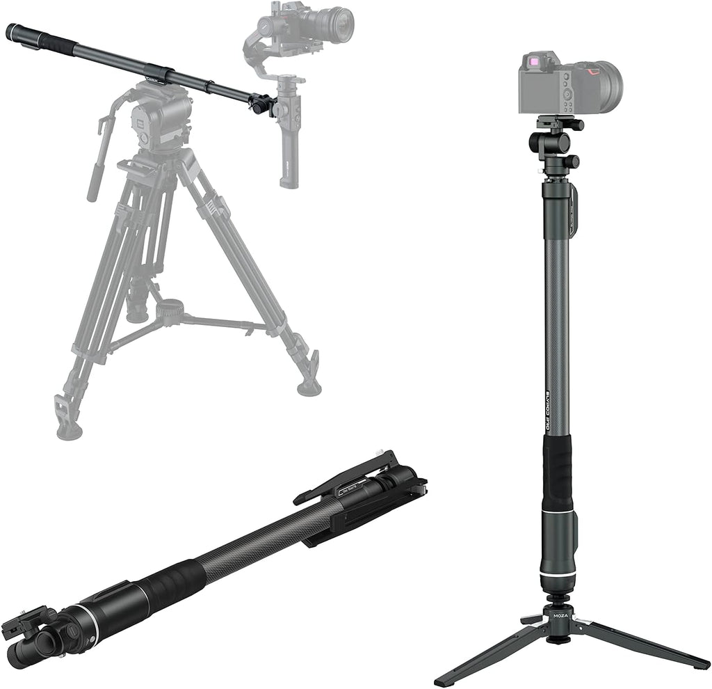 Motorized Camera Slider Monopod with Pan and Tilt Head & Tripod S8211