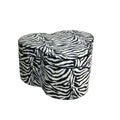 Zebra Storage Ottoman with 3 Seating S55284