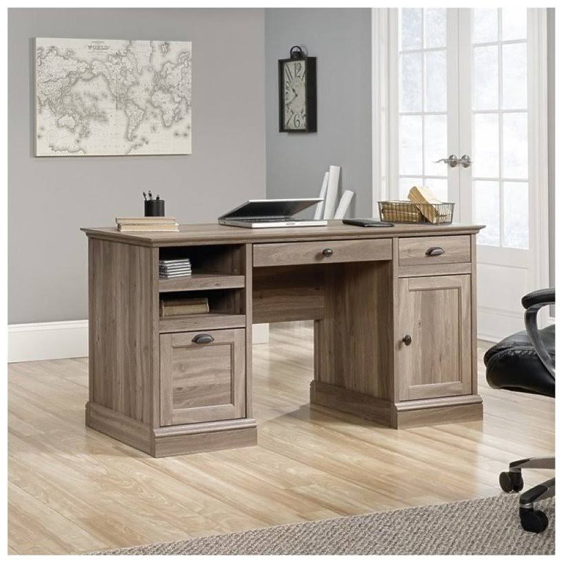 Executive Desk in Salt Oak E574