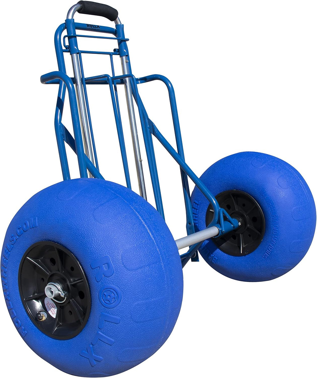 Orange Folding Beach Cart with Balloon Wheels U450870