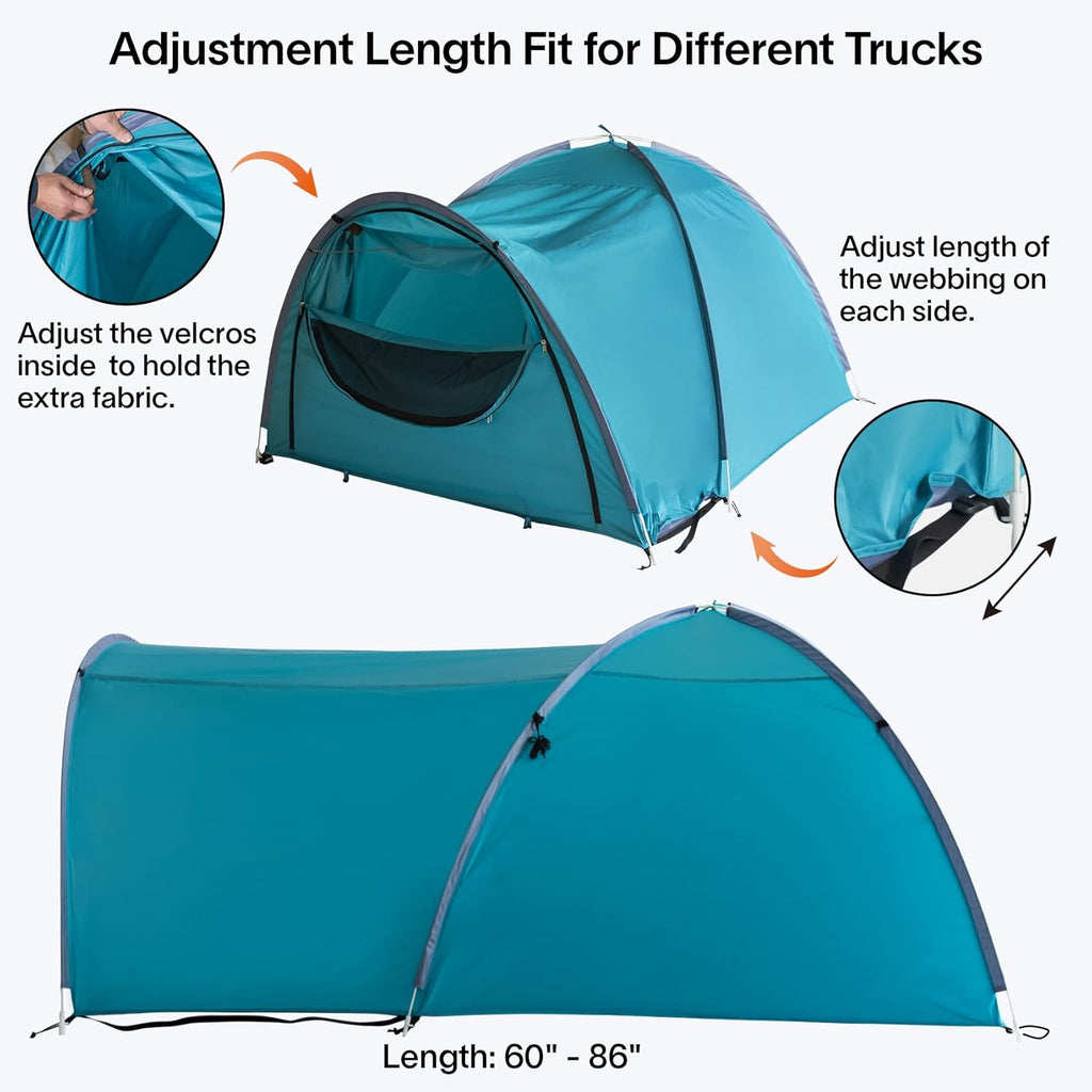 Truck Tent Pickup Camping 2 Person Waterproof Double Layer Rainfly O474