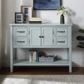 Modern Console Table with Drawers, Cabinet and Bottom Shelf F39373