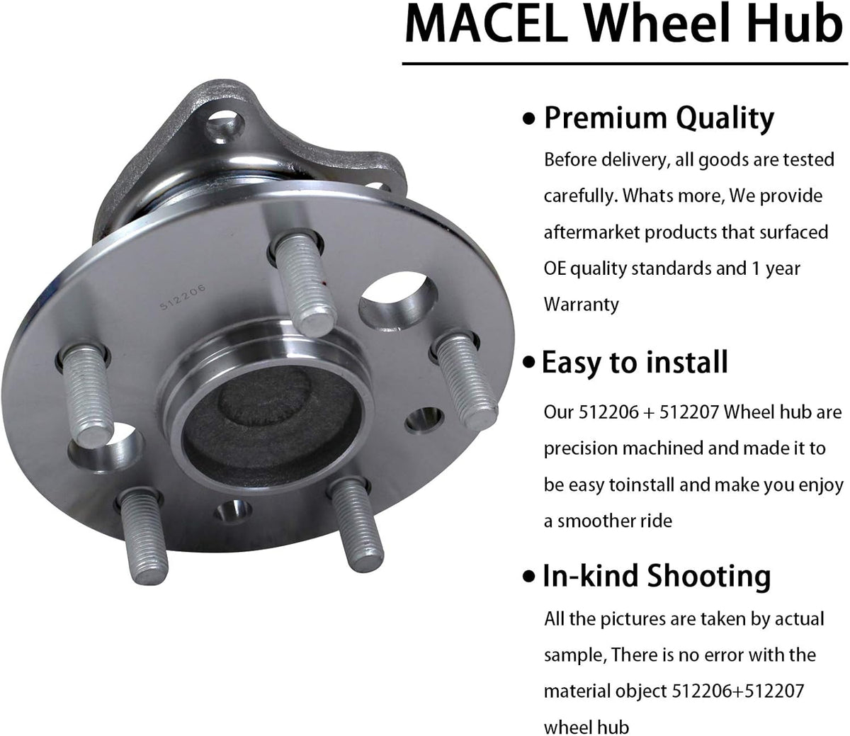 Rear Wheel Hub & Bearing Assembly J532