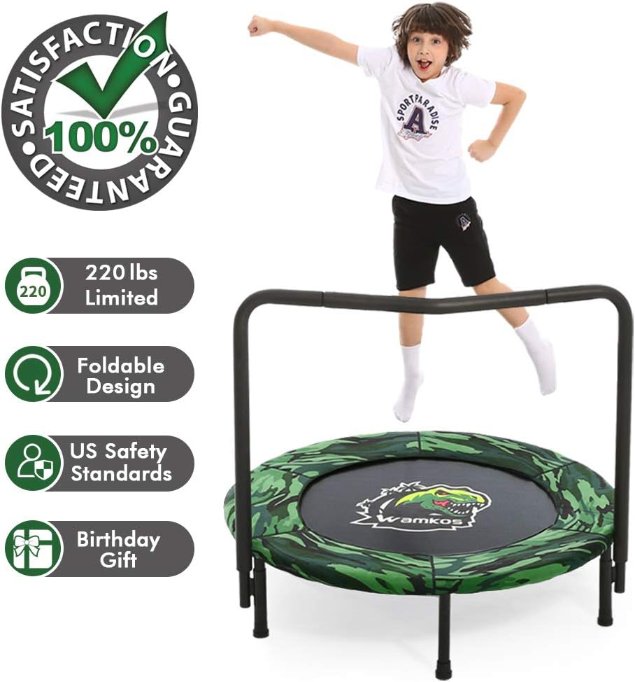 Camo Foldable Kids Trampoline with Handle E9582