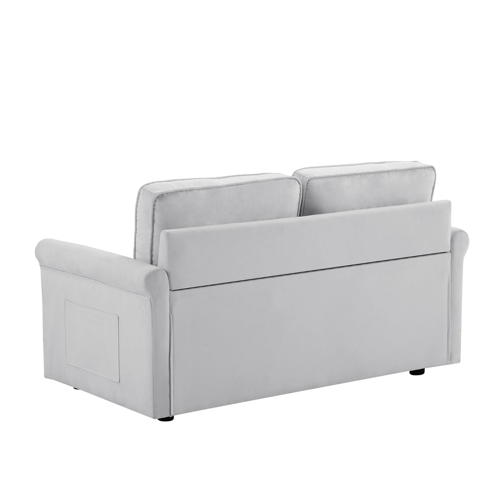 Velvet Folding Convertible Sofa Bed C62243