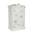 18 Inch Doll Clothes Storage Closet Armoire with 3 Notched Doll Clothes Hangers D96733