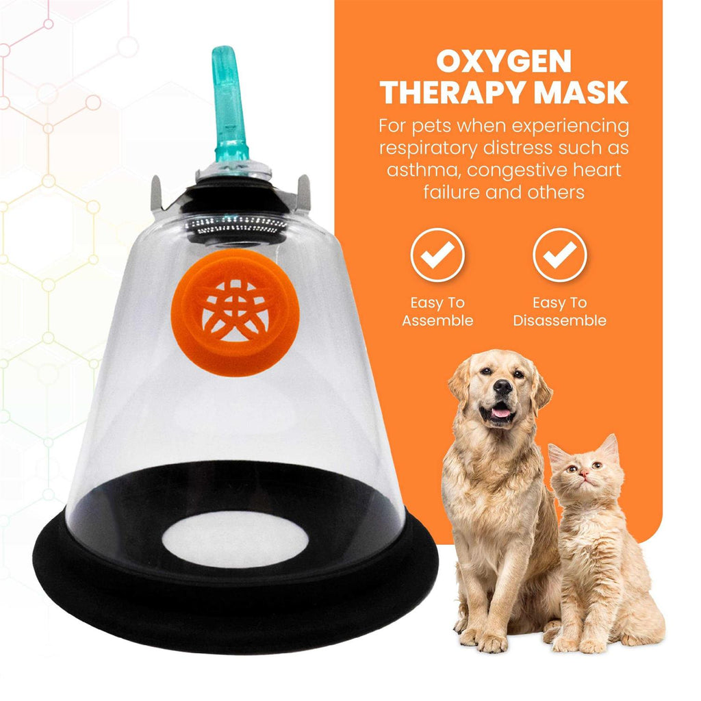 Medical Pet Oxygen Mask with 6 Feet Tubing And Silicone Strap N3595