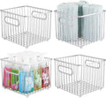 Bronze Metal Bathroom Storage Organizer Basket Bin 4 Pack O198