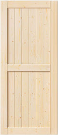 Unfinished Sliding Barn Wood Door Slab O586