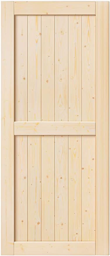 Unfinished Sliding Barn Wood Door Slab O586