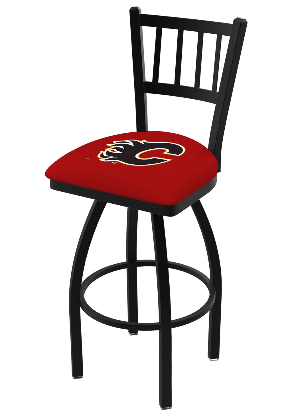 Wrinkle Swivel Bar Stool with Jailhouse Style Back U44131