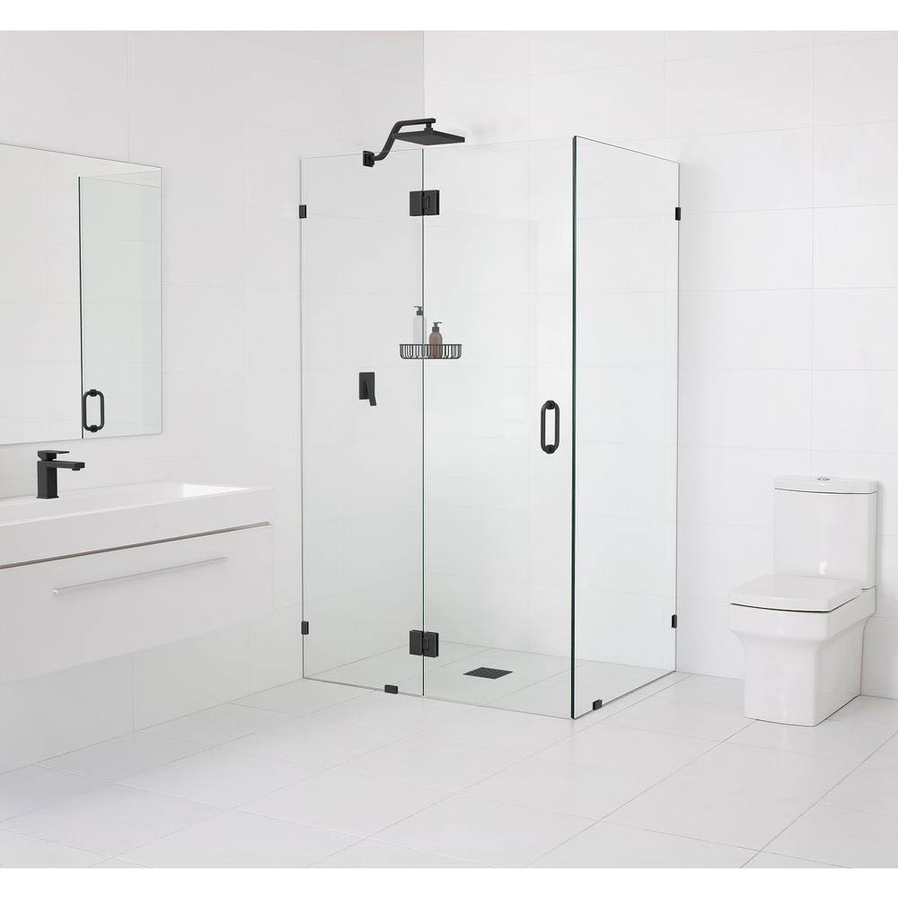 Matte Black Frameless Shower Door R44658
