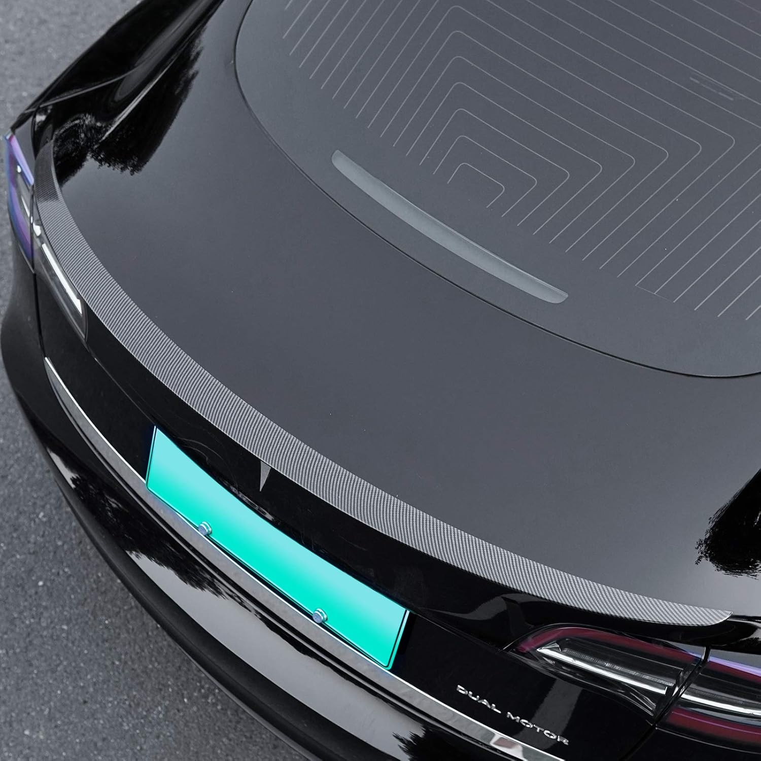 Matte Carbon Fiber Rear Spoiler Wing for Tesla Model 3 O450