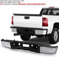 Chrome Steel Complete Rear Step Bumper Assembly M6930