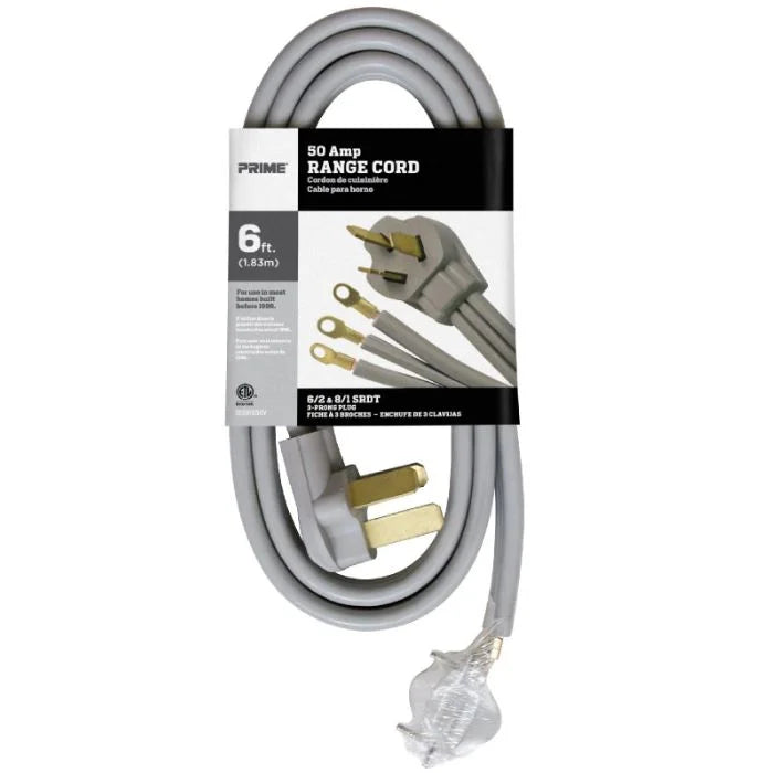 6 Feet 50 Amp 3-Wire Range Cord (5 Pack) U10837