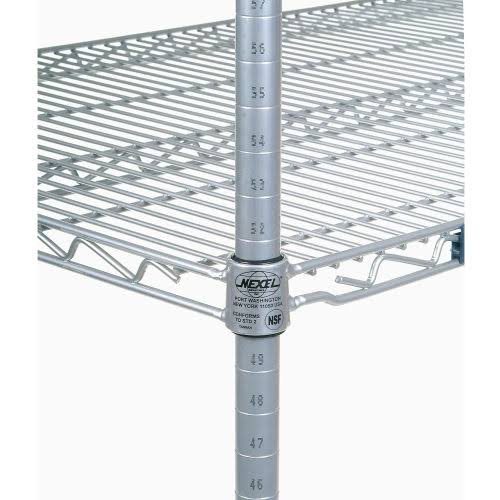 Silver Epoxy 4 Tier Wire Shelving Starter Unit K997
