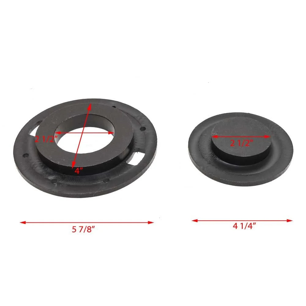 Boat Deck Plate and Ski Pylon 2 1/2 Inch Black Q539857