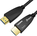 25 Feet Fiber Optic HDMI Cable 4K 60Hz 18Gbps HDR in-Wall Rated Black Pack of 2 C1839