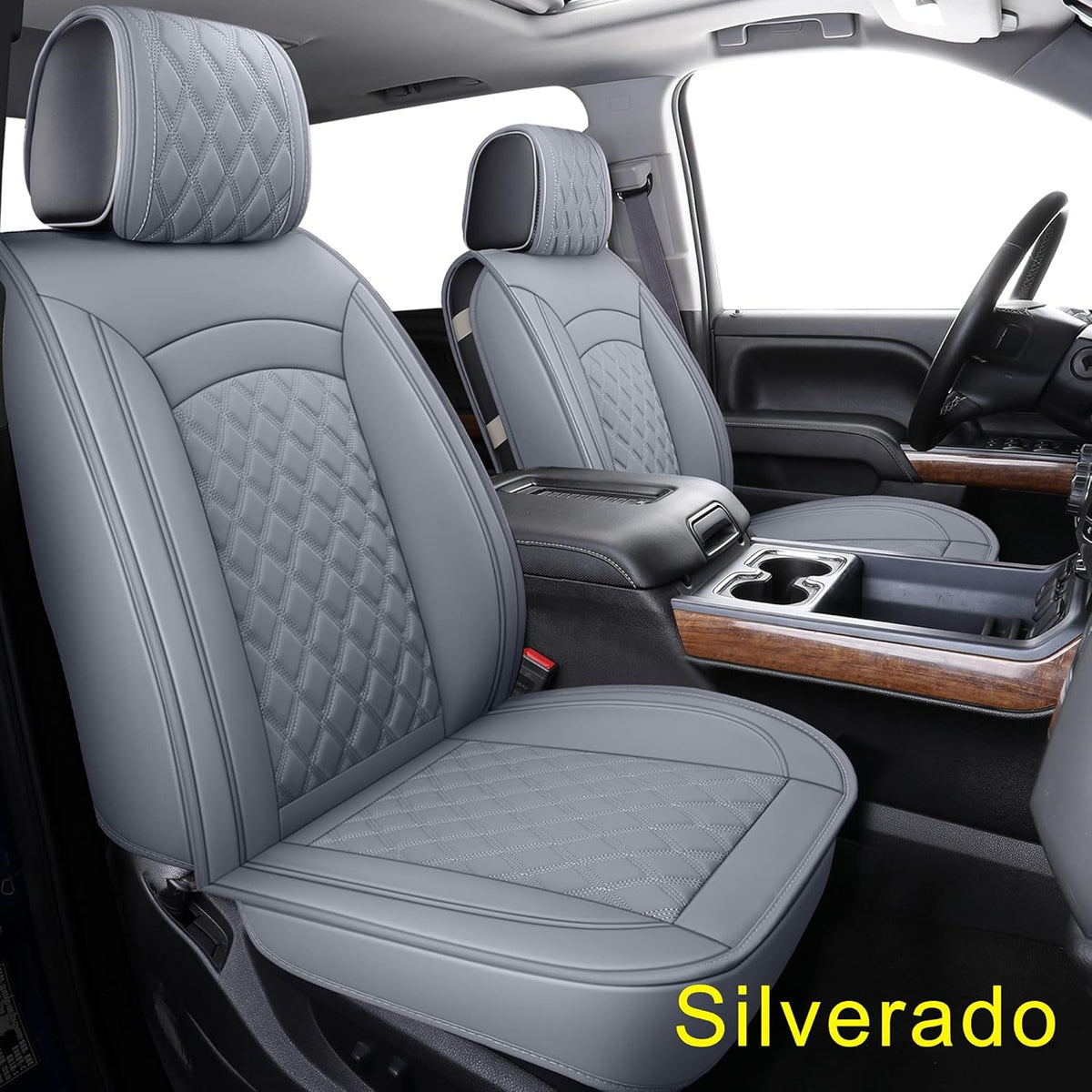 Black Water Proof Faux Leather Seat Covers R1619