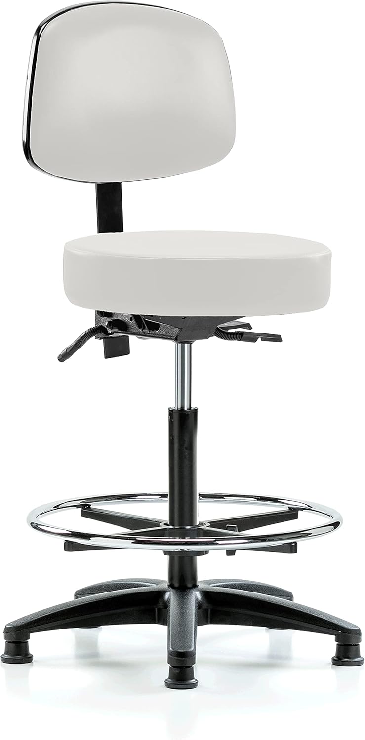 Adjustable Doctor's Stool with Back F346654
