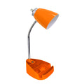 Orange Gooseneck Organizer Desk Lamp with USB port U56346