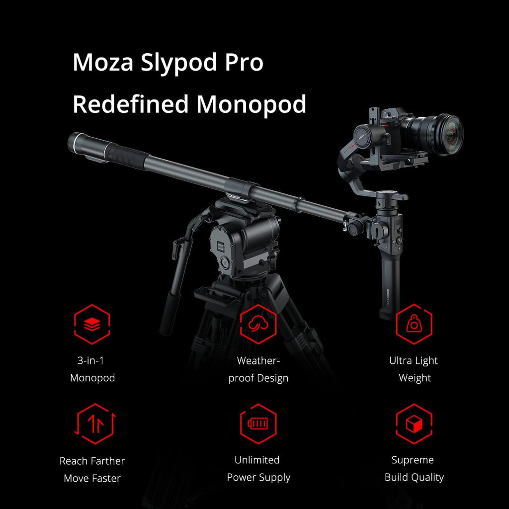 Motorized Camera Slider Monopod with Pan and Tilt Head & Tripod S8211