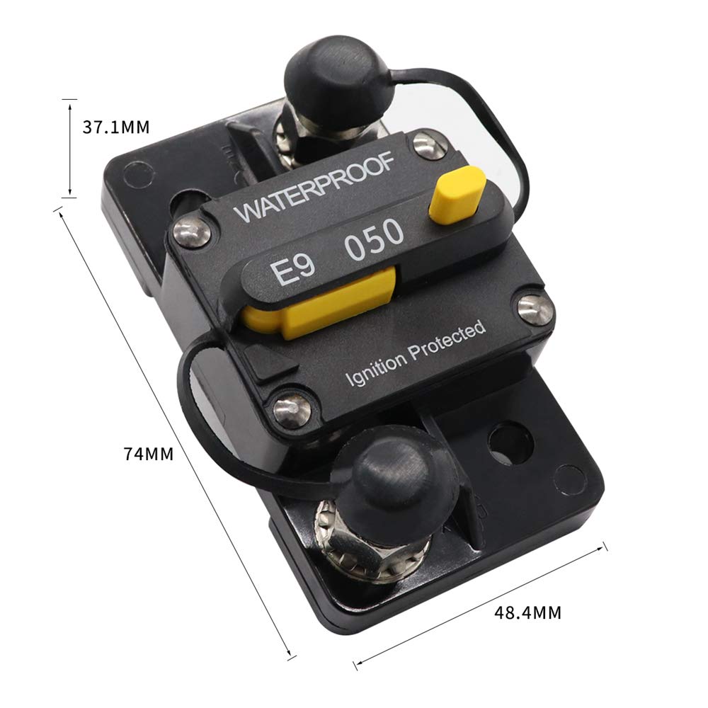 50 amp 12V - 72V DC Circuit Breaker V4805