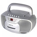 Silver Portable CD & Cassette Player with Radio E8298