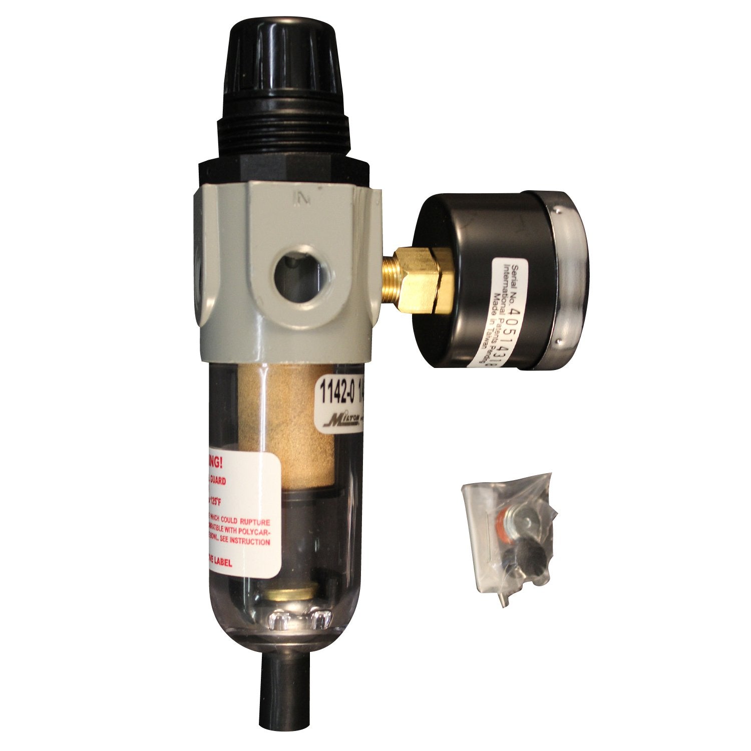 1/4" NPT Polycarbonate Mini Piggyback Duo Pack of 2 K364417