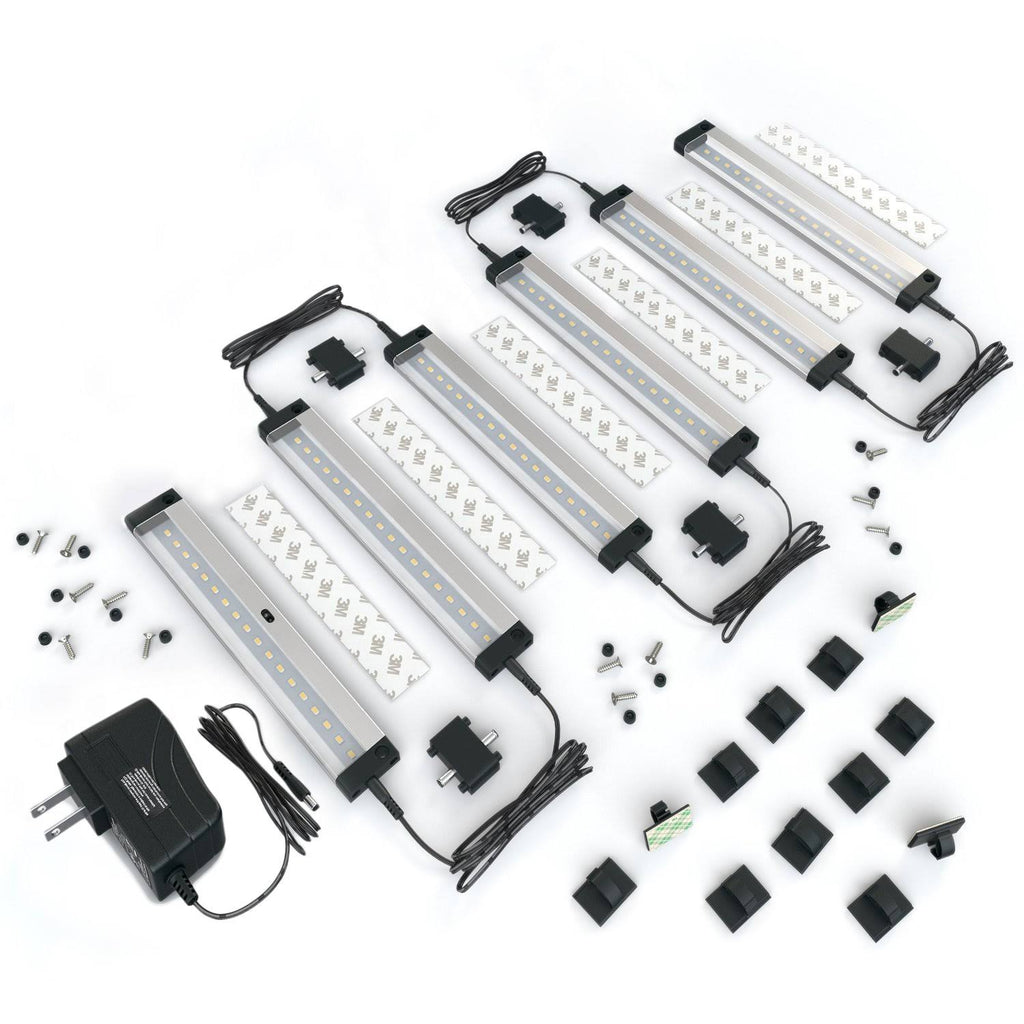 6 Panels 7 inch LED Dimmable Under Cabinet Lighting Kit I56558