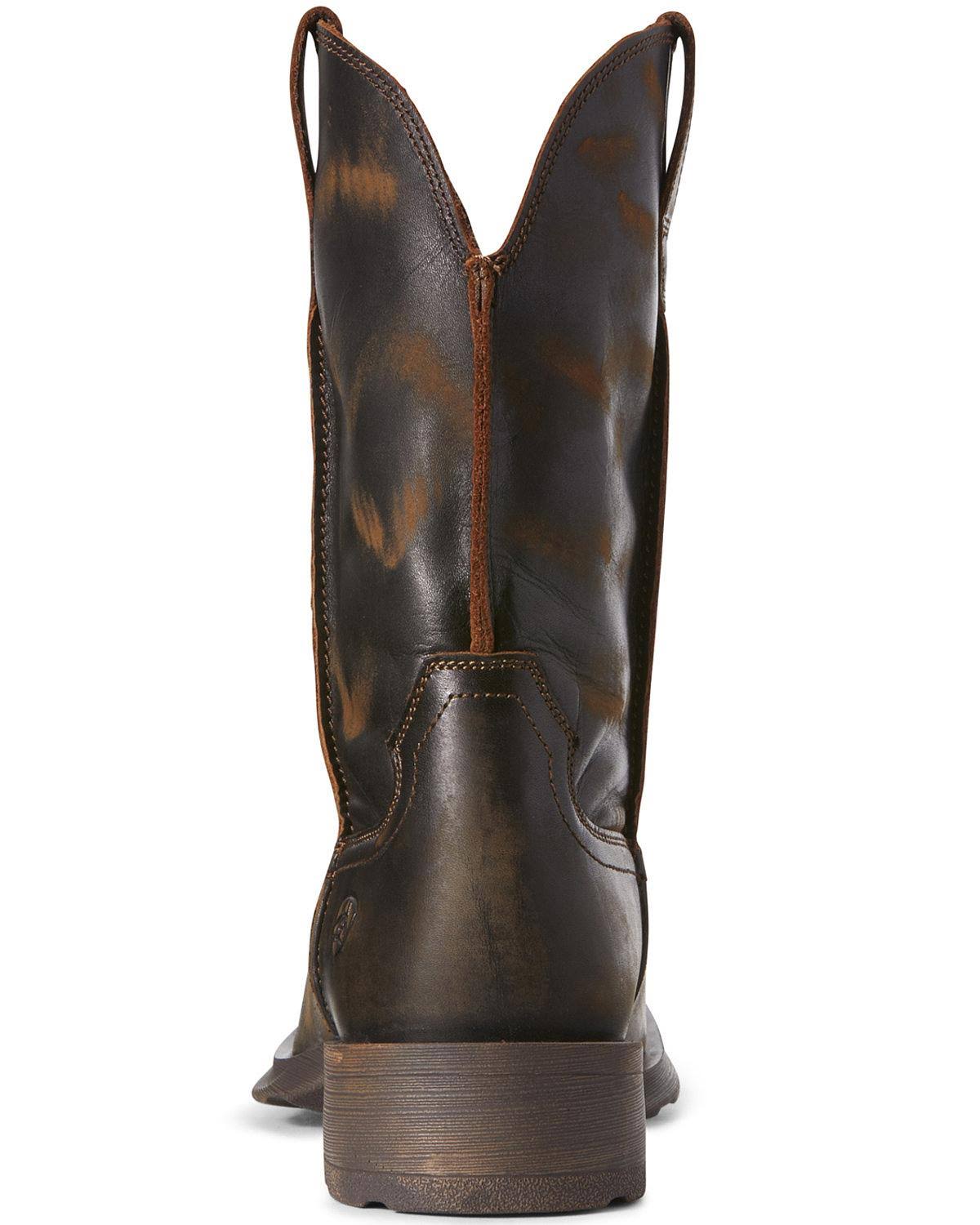 Distressed Brown Men&s 11.5 Work Boots S1061