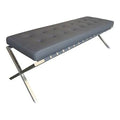 Gray Metal Bench O9845