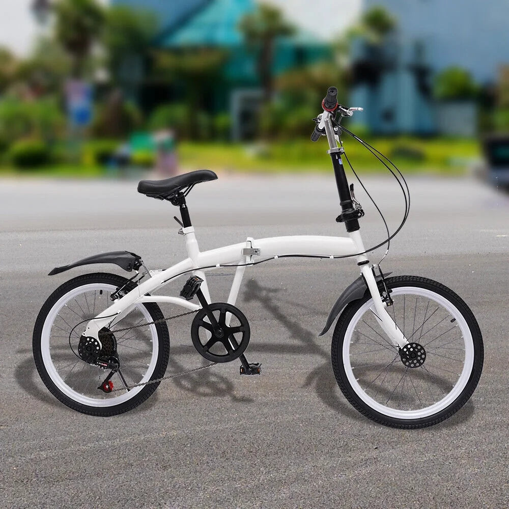 20-inch Folding Bike 7 Speed Double V Brake Carbon Steel X493