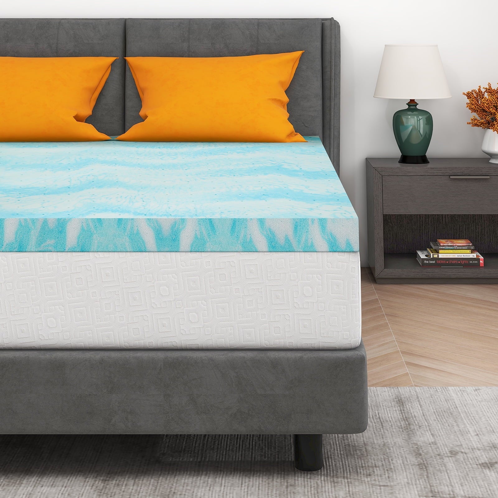 3 inch Gel Infused Memory Foam Twin Mattress Topper M604