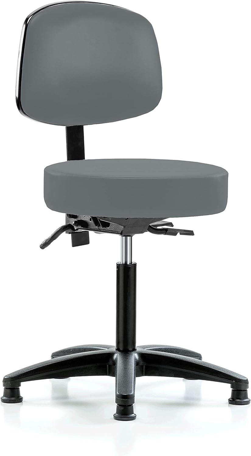 Adjustable Doctor's Stool with Back F346654