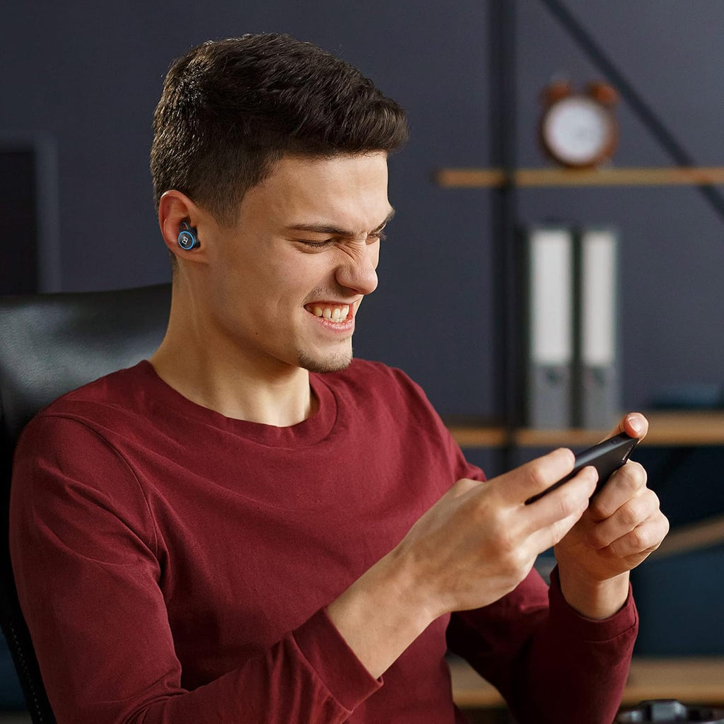 Wireless Earbuds with Rotating Metal Charging Case, 8 Hours Playback, Pack of 2 S8729