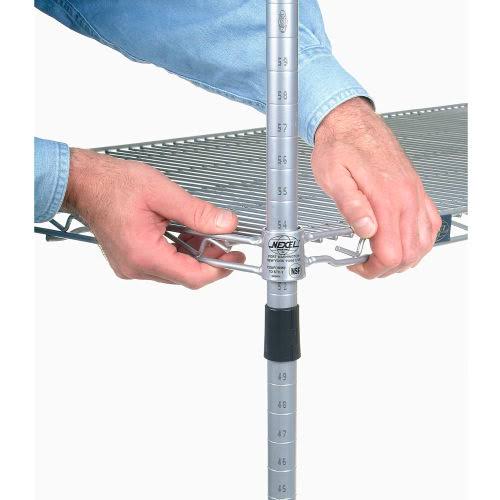 Silver Epoxy 4 Tier Wire Shelving Starter Unit K997