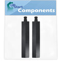 2-Pack BBQ Gas Grill Tube Burner Replacement Parts, Cast Iron, 15 3/4" V525
