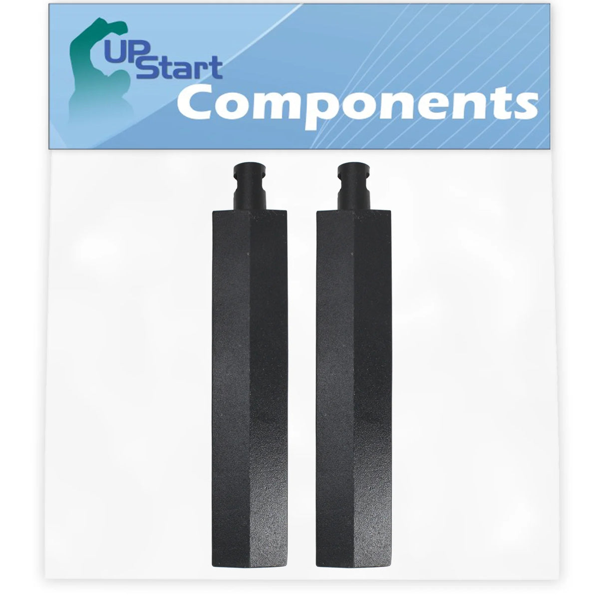 2-Pack BBQ Gas Grill Tube Burner Replacement Parts, Cast Iron, 15 3/4" V525