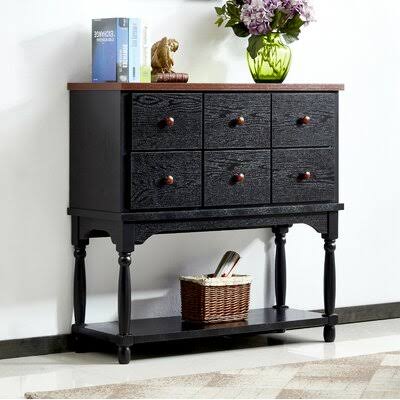 Black Console Table Y2309