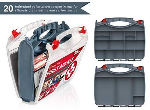 2-in-1 First Aid Kit 348-piece Double-Sided Hardcase O495071
