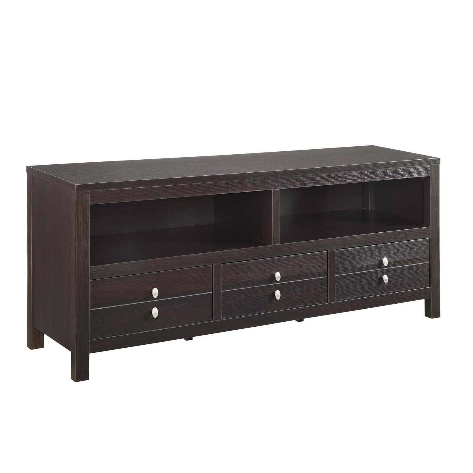 Cappuccino 3-Drawer 2 Shelf TV Stand I768