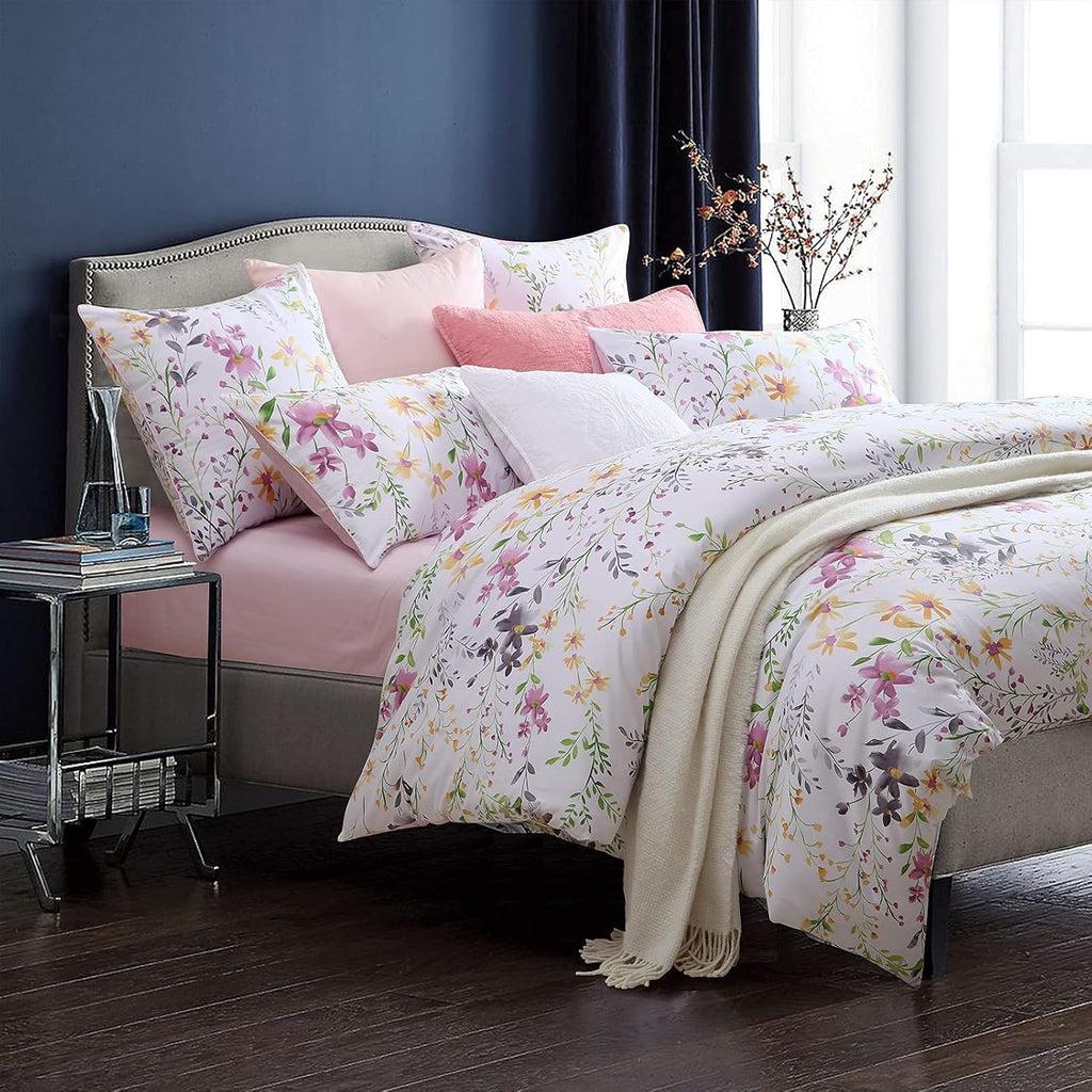 Green 3 Piece Egyptian Cotton Duvet Cover Set Z51133