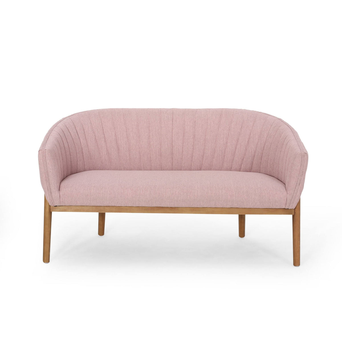 Teal Fabric Loveseat Q873480
