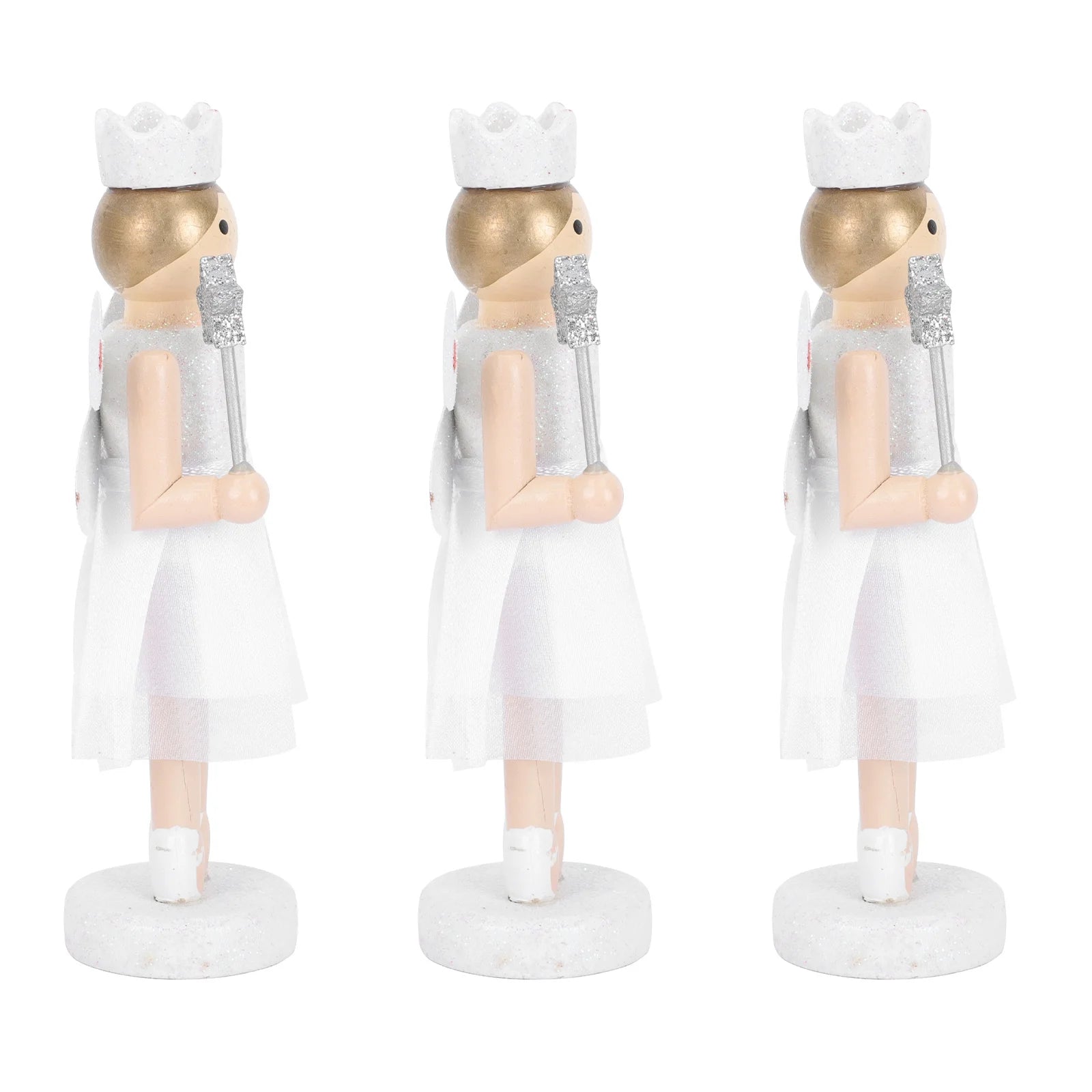 3Pcs Wooden Nutcracker Doll Toys H321906