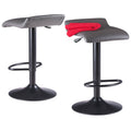 2 Piece Set Adjustable Stool - Black/Gray K406