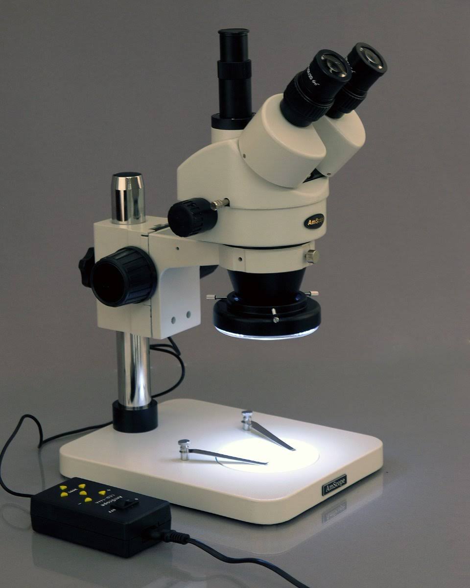 Trinocular Stereo Zoom Microscope, 7X-90X Magnification D928